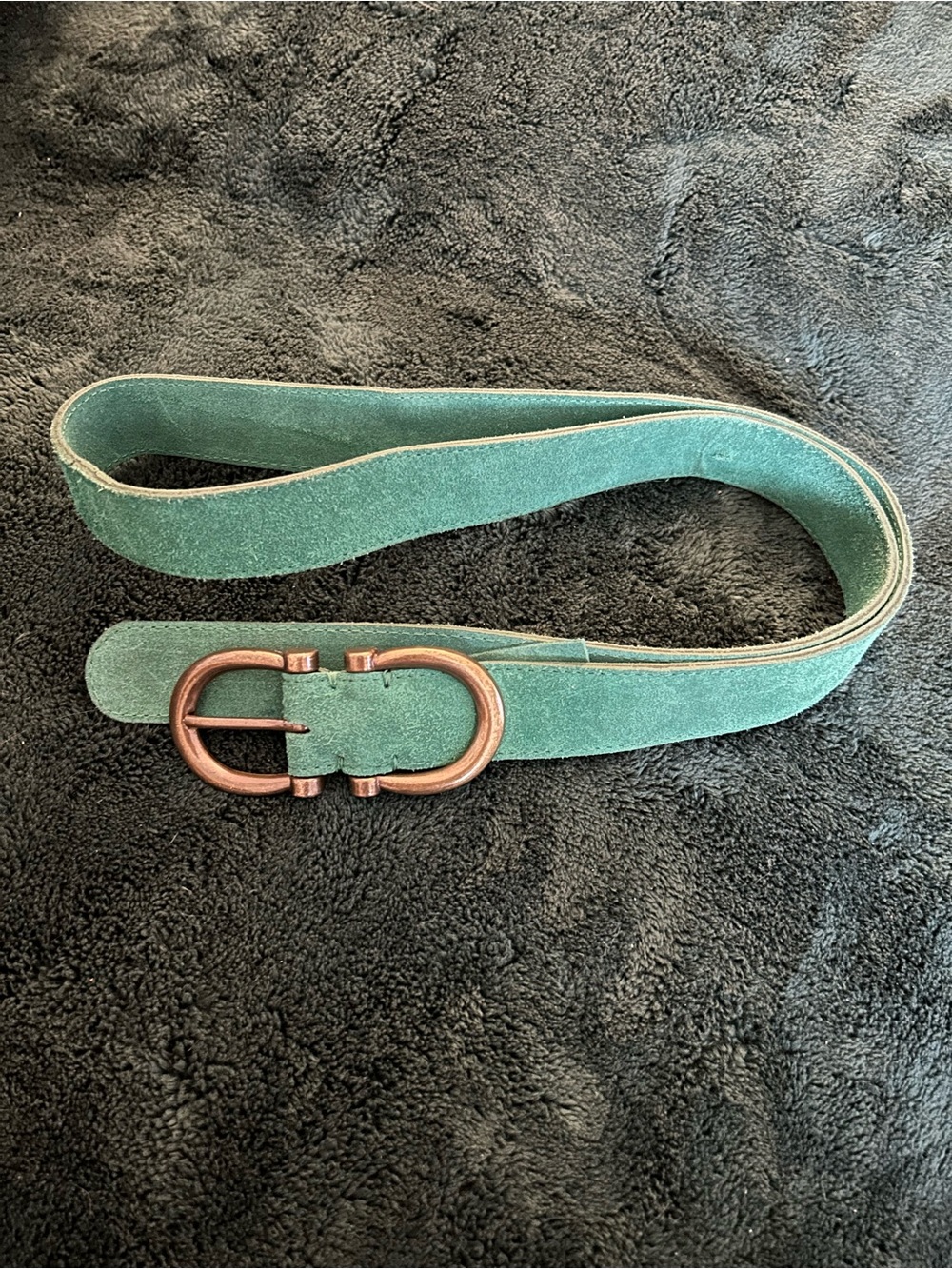 Free People Cow Suede Leather Belt with silver hardware